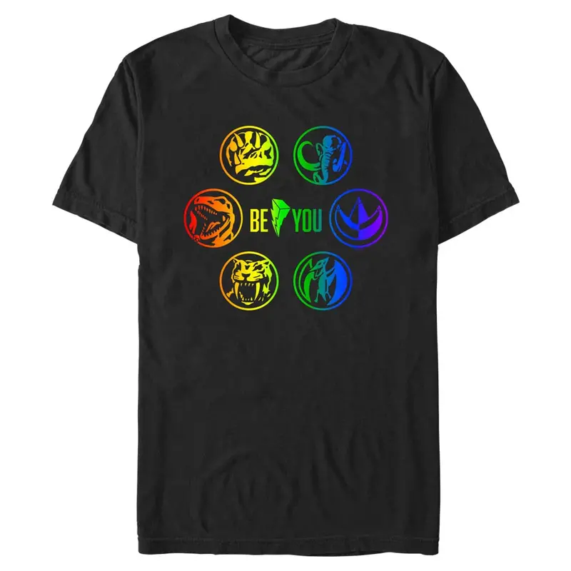 Power Rangers Be You Coins Inspired Adult Graphic T-Shirt 1
