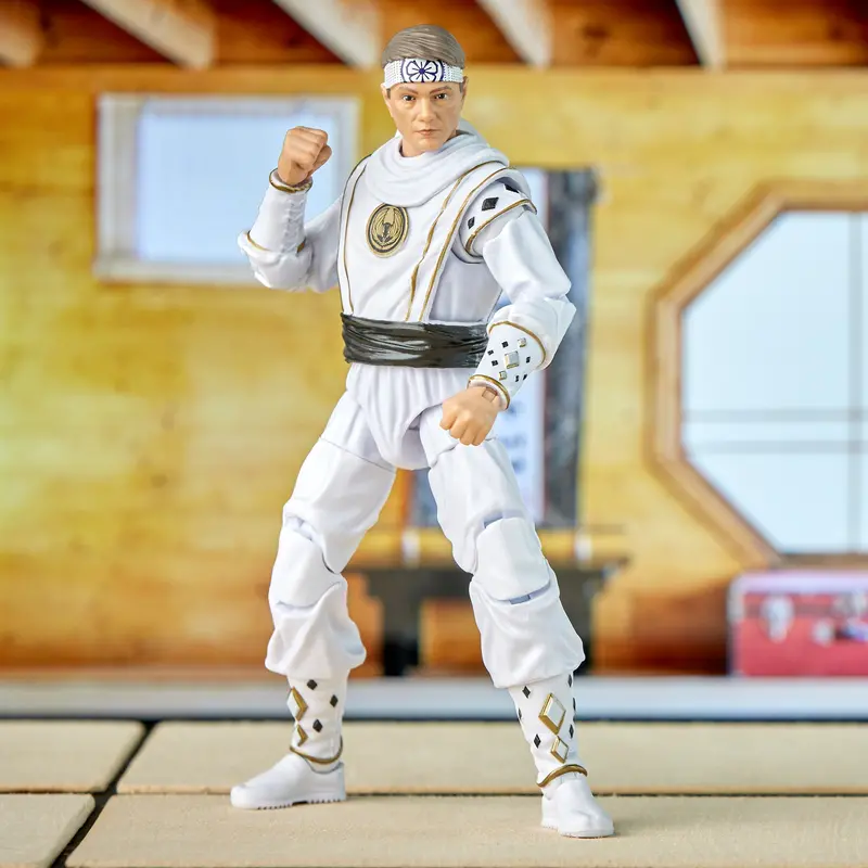 Power Rangers Lightning Collection Mighty Morphin X Cobra Kai White Crane Ranger Figure 1