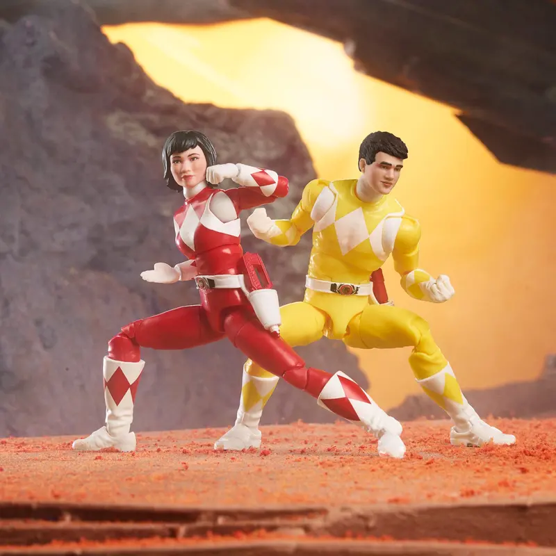 Power Rangers Lightning Collection: Mighty Morphin Yellow & Red Ranger Swap Pack 1