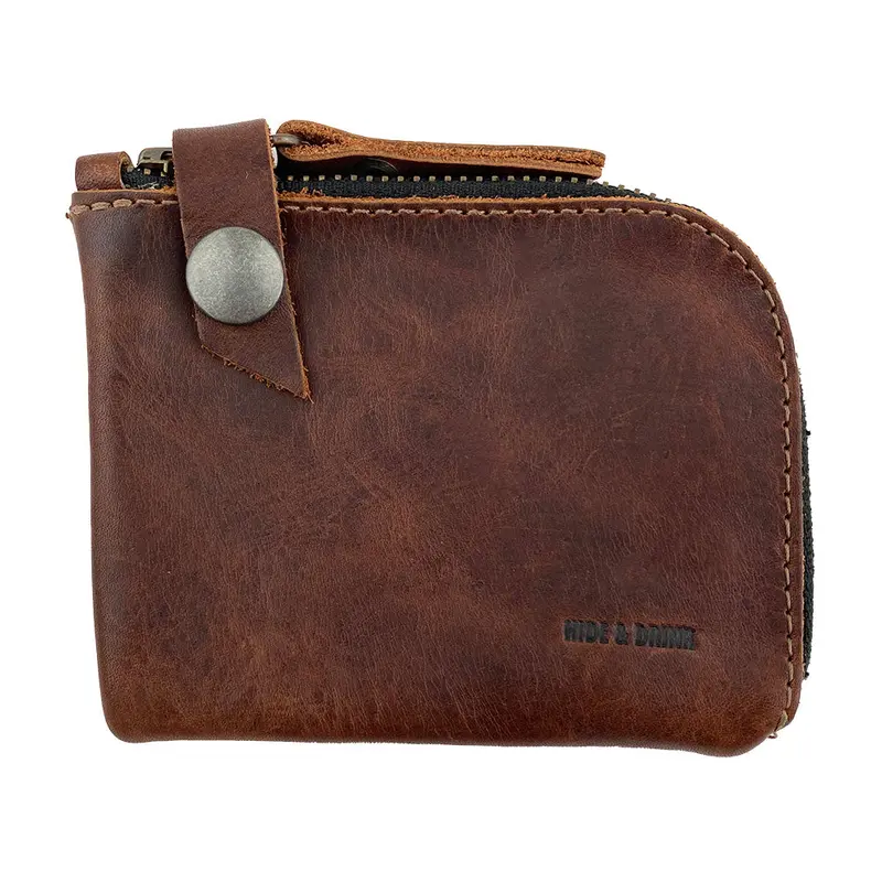 Premium Zippered Wallet Featuring Lion'S Mane Texture – Slim & Organized 1