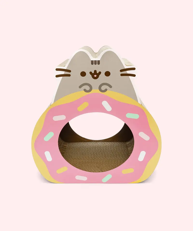 Pusheen Donut Scratcher – Fun Cat Toy With Treat Dispenser 1