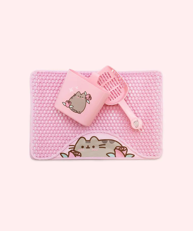 Pusheen Pet Litter Scoop & Mat Combo – Functional Cat Care Set 1