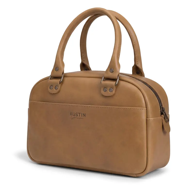 Rainey Top-Zip Handbag With Gold-Tone Hardware 1