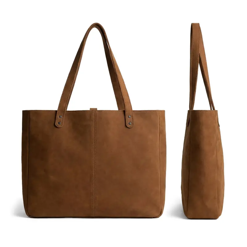 Refined Leather Tote – Sleek, Lightweight Commuter Bag For Daily Use 1
