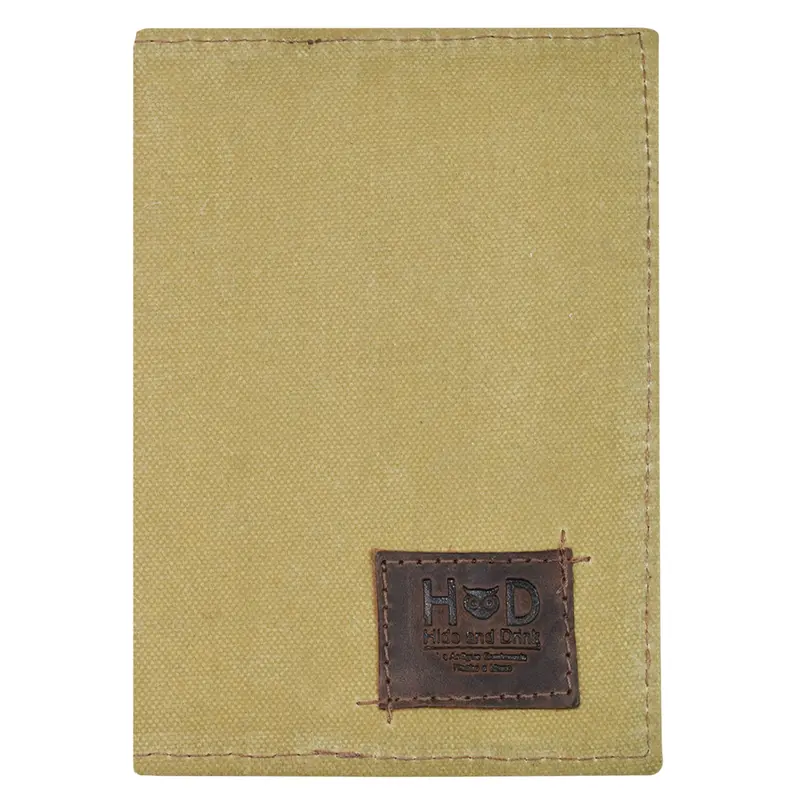 Rugged Waxed Canvas Field Notes Cover – Weather-Resistant Protection 1