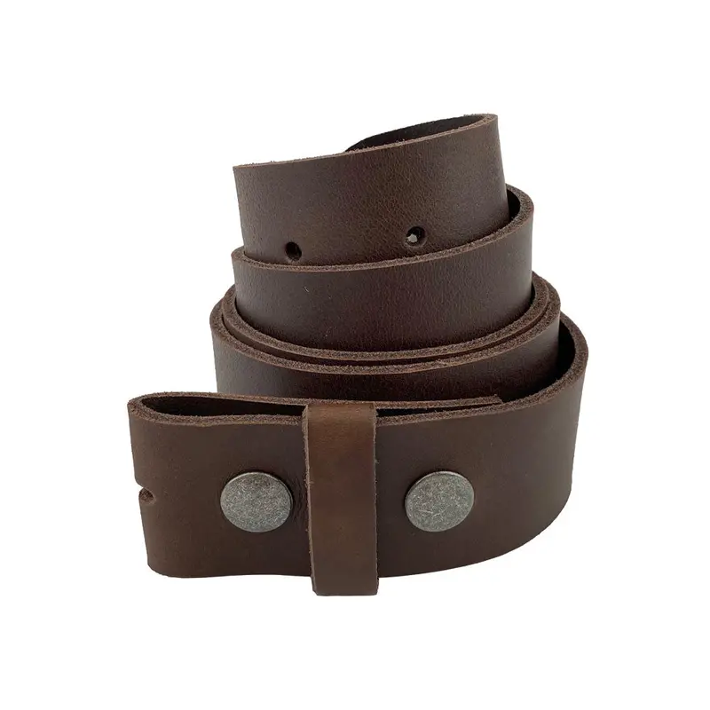 Rustic-Style Thick Leather Adjustable Belt 1
