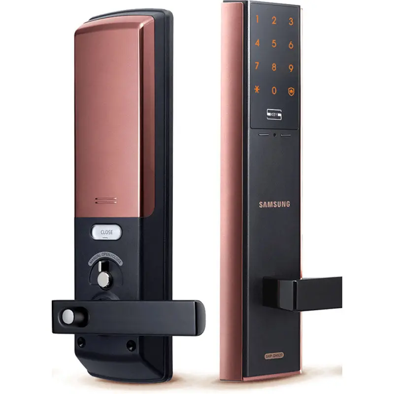 Samsung Shp-Dh537 Rfid Digital Door Lock – Lever Handle, Mortise Style – Refurbished Unit 1