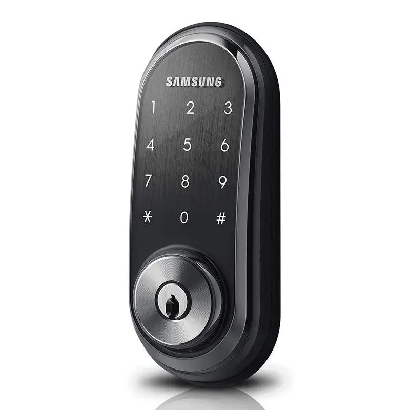 Samsung Shp-Ds510 Round Digital Door Lock – Supports Rfid Cards, Pin Codes, And Mechanical Keys 1