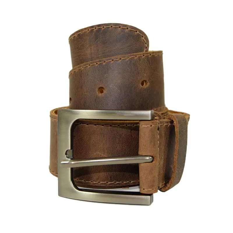 Sheepskin-Lined Leather Belt – Size 34 1