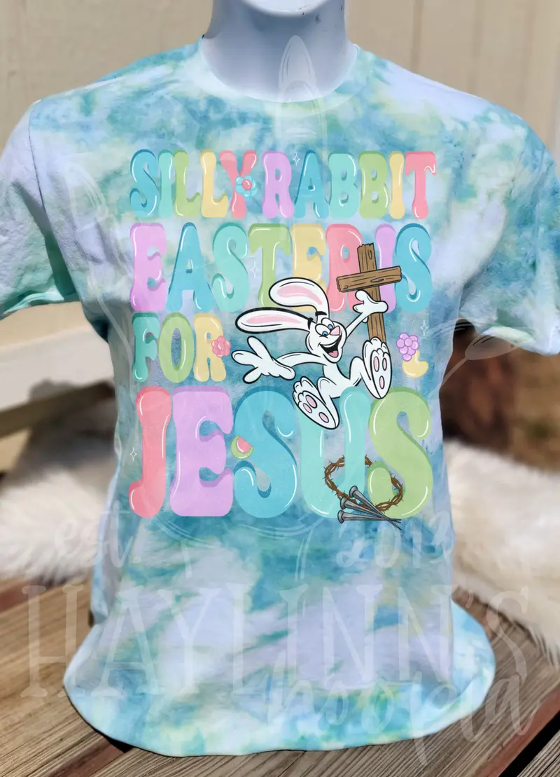 Silly Rabbit Easter Is For Jesus Faith-Based Tee 1
