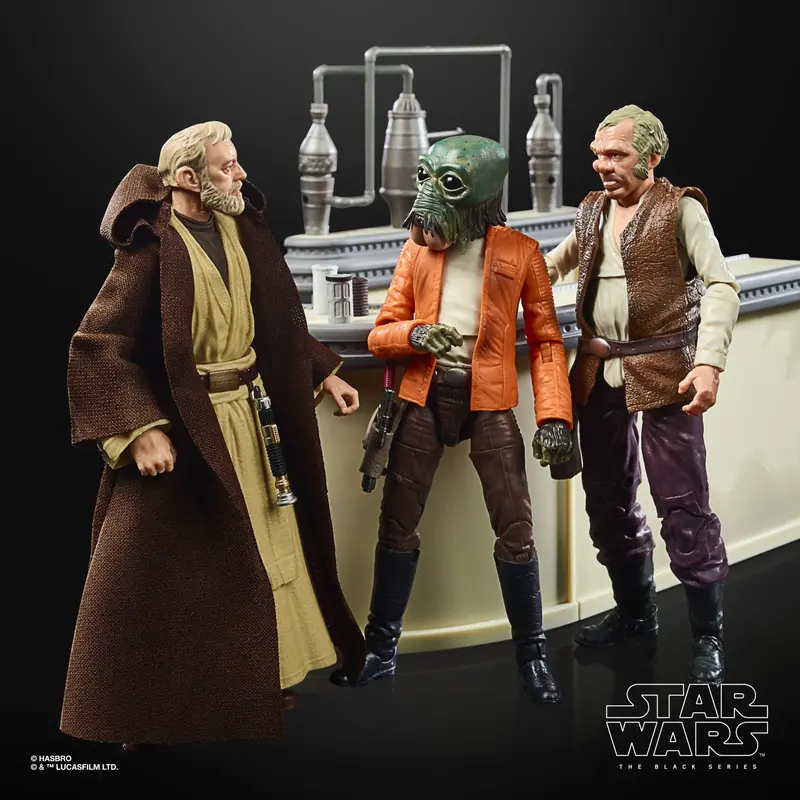 Star Wars Black Series Power Of The Force – Cantina Showdown Scene Figure Set 1