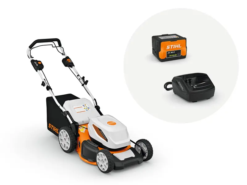 Stihl Rma 348 Cordless Lawn Mower – 19-Inch Cutting Width With Integrated Battery And Charger 1