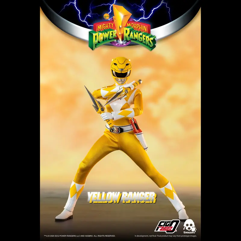 Threezero 1/6 Yellow Ranger Figure – Mighty Morphin Power Rangers Collectible 1
