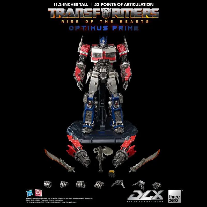 Threezero Dlx Rise Of The Beasts Optimus Prime Collectible Figure 1