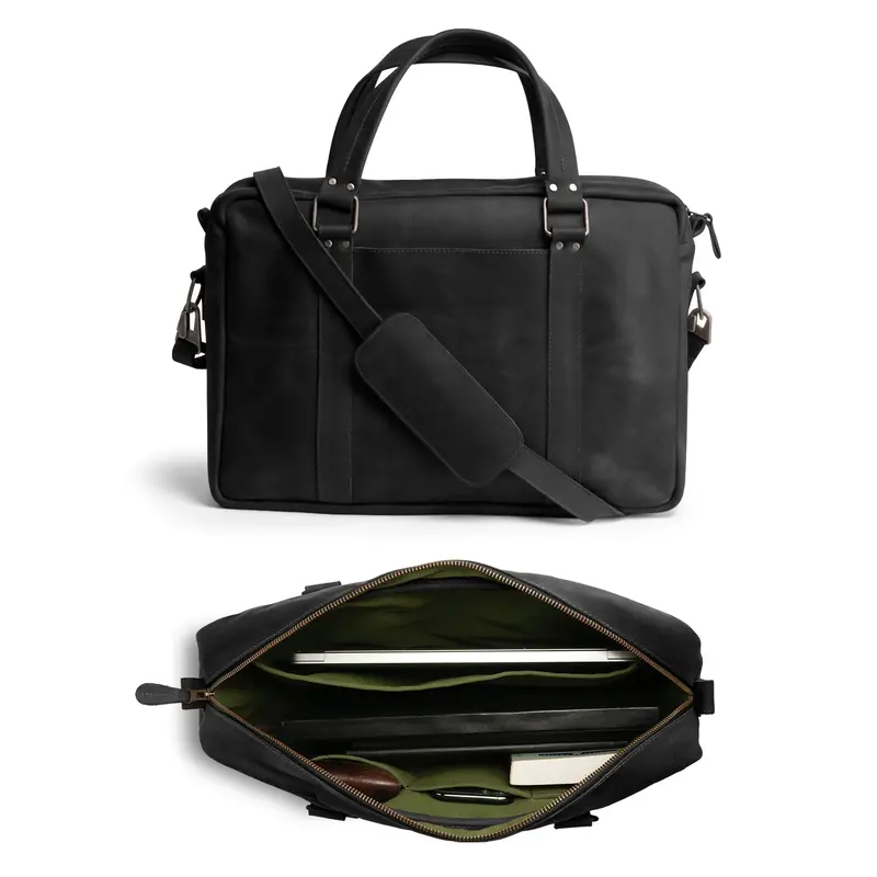 Timeless Full-Grain Leather Briefcase 1