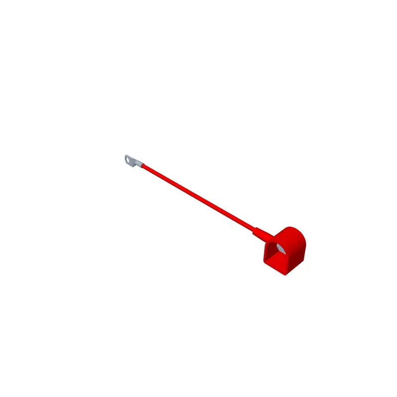 Toro Oem 140-2713 Red Positive Battery Cable – 8-Gauge With Dual Eyelets & Post Cover For Cast-Aluminum Axle Timecutter Models 1