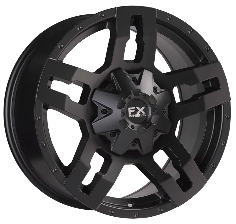 Trailfx Cast Aluminum Wheel – 18X9 Inches, 8X165.1Mm, Zero Offset, 60° Cone Seat, Satin Black Finish, Model 312898201 1