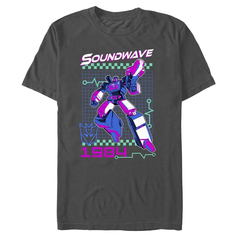 Transformers Soundwave Retro Graphic T-Shirt 1