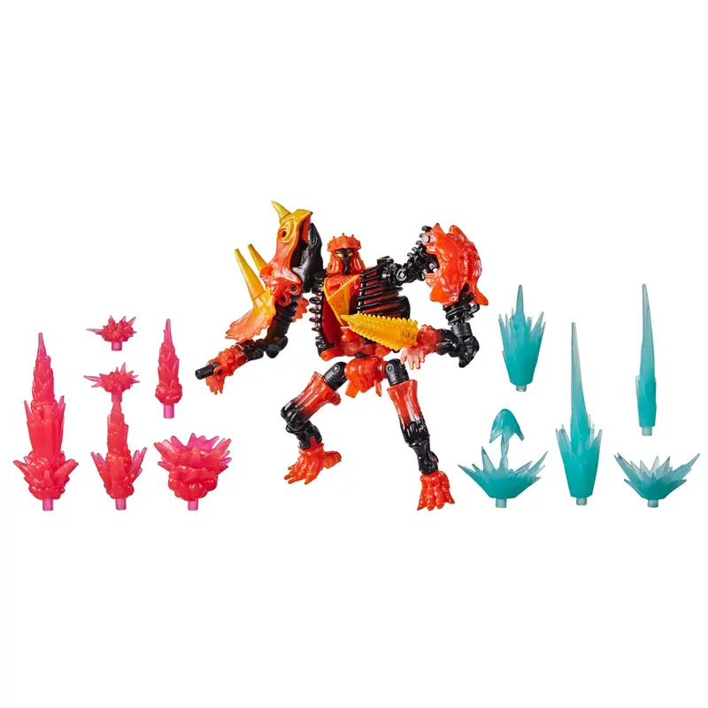 Transformers War For Cybertron Deluxe Class – Tricranius Beast Mode With Fire Blast Effects 1