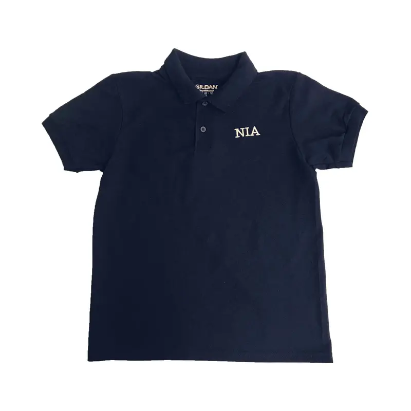 Unisex Navy Short-Sleeve Polo Shirt – Adult & Youth 1