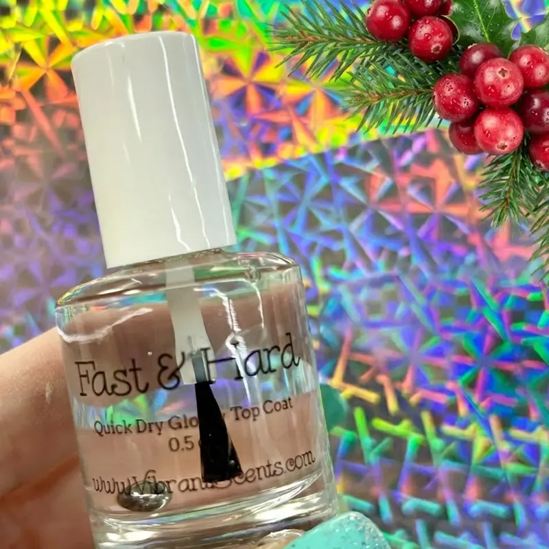 Vibrant Scents Scented Quick-Dry Top Coat: "Frosted Cranberry" Clearance 1