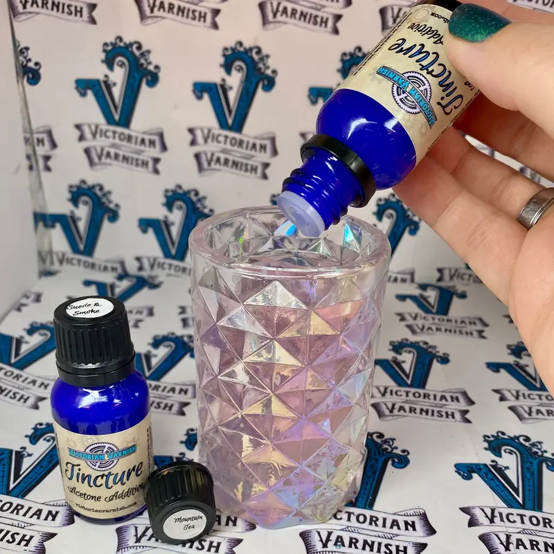 Victorian Varnish Acetone Additive Duo: "Mountain Tea" + "Suede & Smoke" Clearance 1