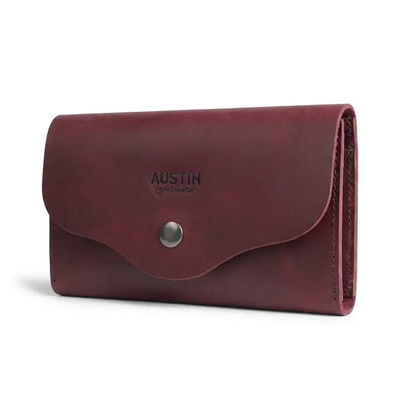 Violet Functional Long Wallet With Zip Coin Pocket 1