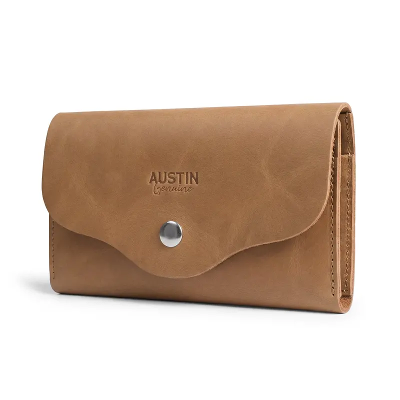 Violet Premium Leather Long Wallet With Card Slots 1