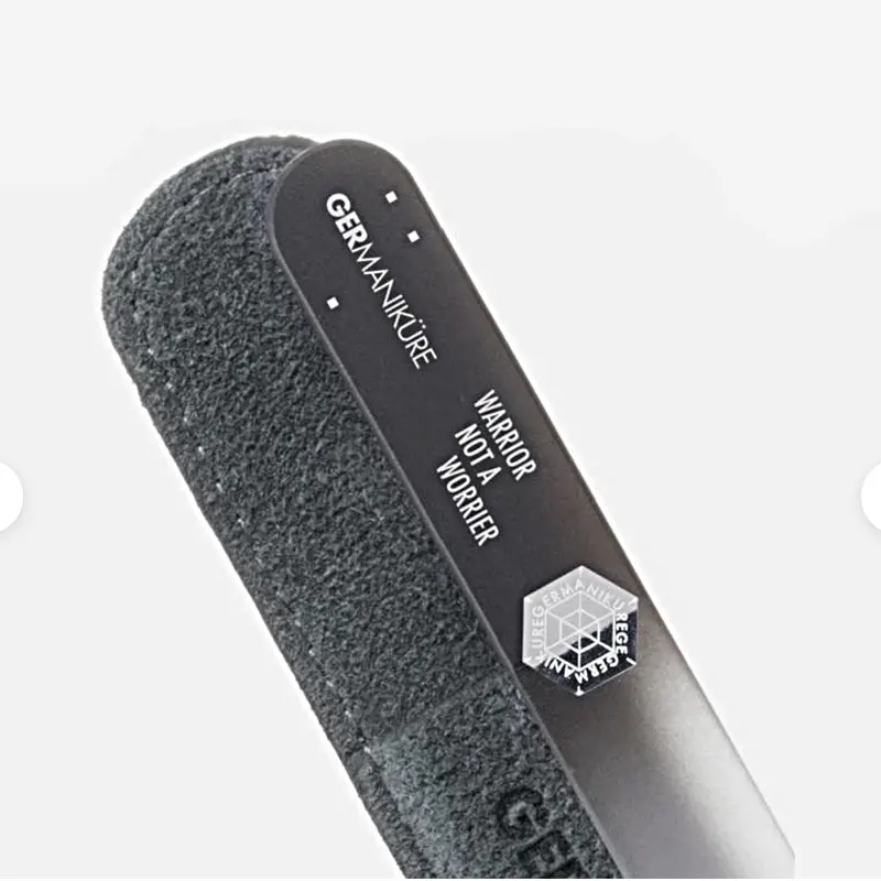 Warrior Not A Worrier Motivational Nail File And Leather Carrier – Germanikure 1