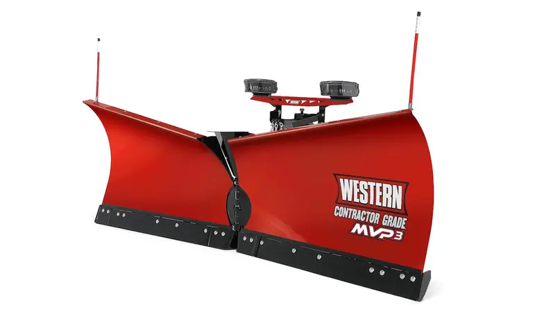 Western Mvp 3 V-Plow – 8'6" Stainless Steel Snow Plow With Triple-Position Blade 1