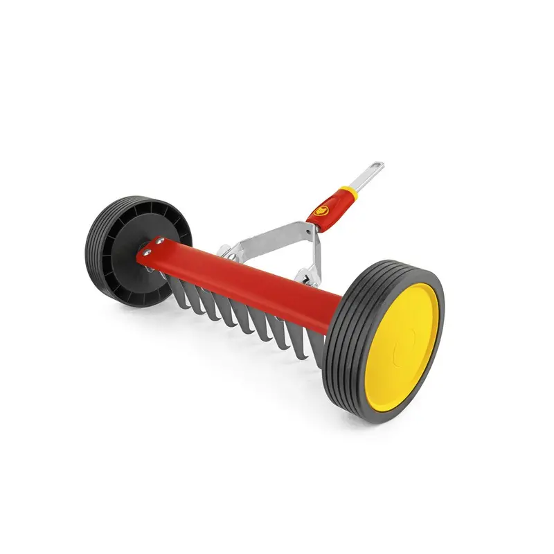 Wolf Garten Urm3 Roller-Type Moss Removal Rake For Lawns 1