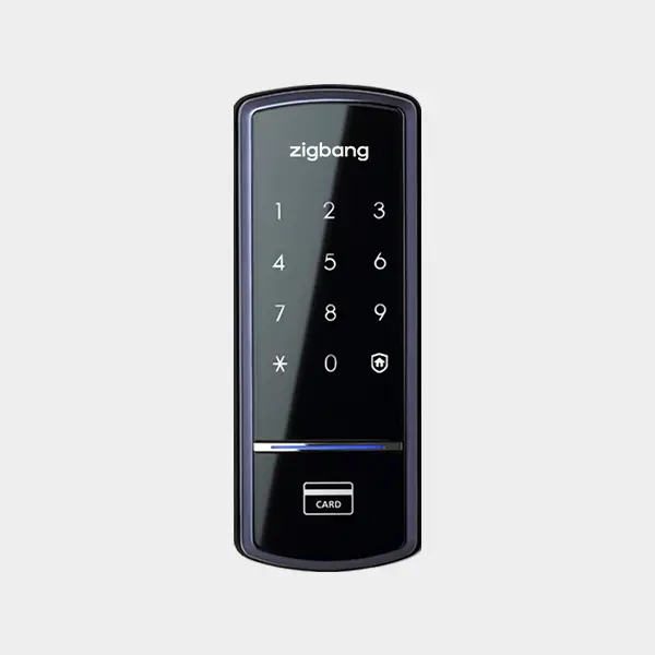 Zigbang Shs-1321 Digital Rim Lock – Slim Touchscreen & Rfid Keyless Entry (Samsung Smart Home Compatible) 1