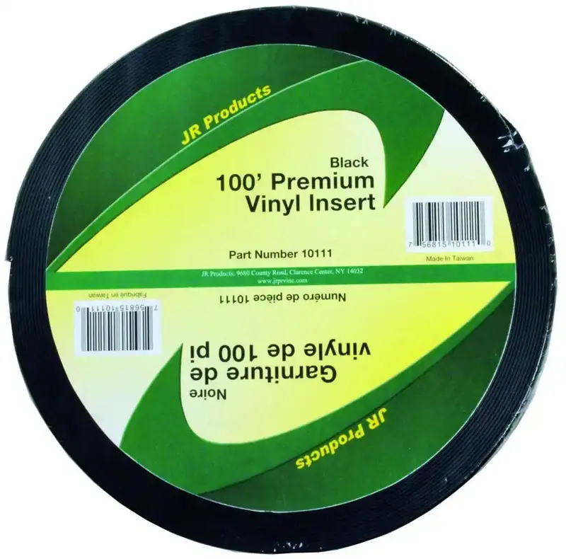 100-Foot Black Vinyl Insert Trim Strip 1