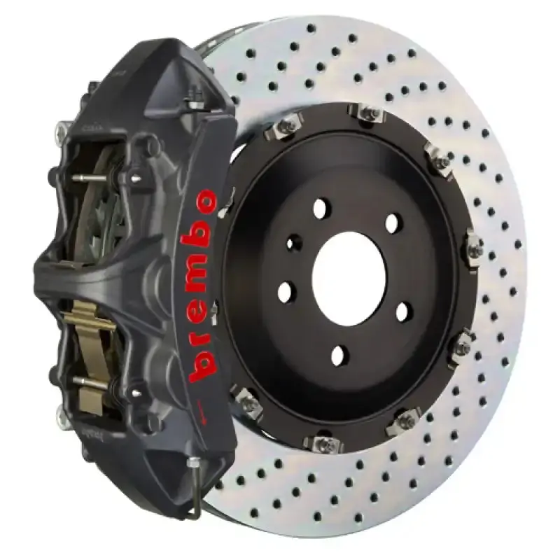 Brembo Gts Big Brake Kit For 2007–2018 Jeep Wrangler – Front 6-Piston Calipers With Drilled 380X34Mm Rotors 1