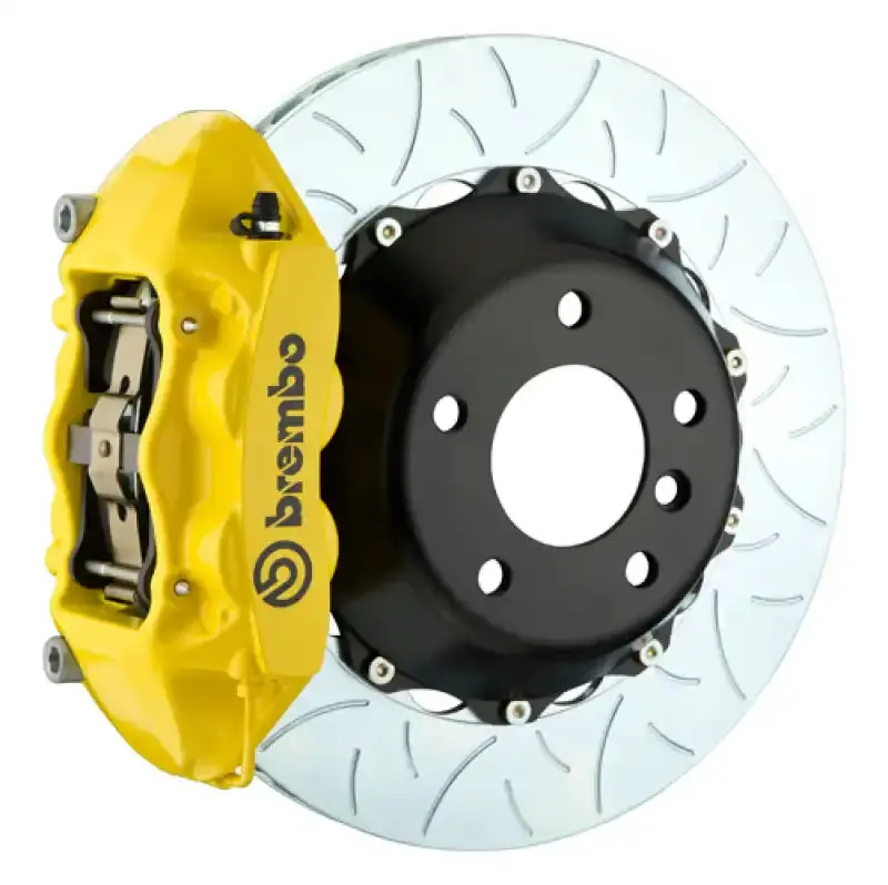 Brembo Rear Gt Big Brake Kit – 345X28Mm Slotted Two-Piece Rotors, 4-Piston Calipers (For Mercedes-Benz E550 Sedan 2010–2016) 1