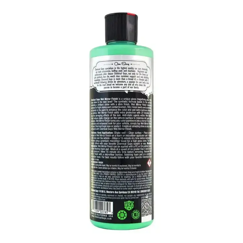 Chemical Guys Wet Mirror Finish Ultra-Slick Gloss Magnifier – 16 Oz Bottle (Case Of 6) 1