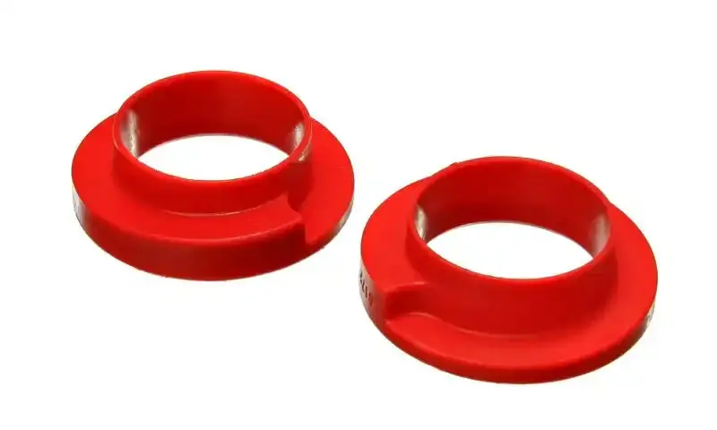Energy Suspension Red Coil Spring Isolator Kit – Polyurethane Upgrade For Improved Ride & Handling 1