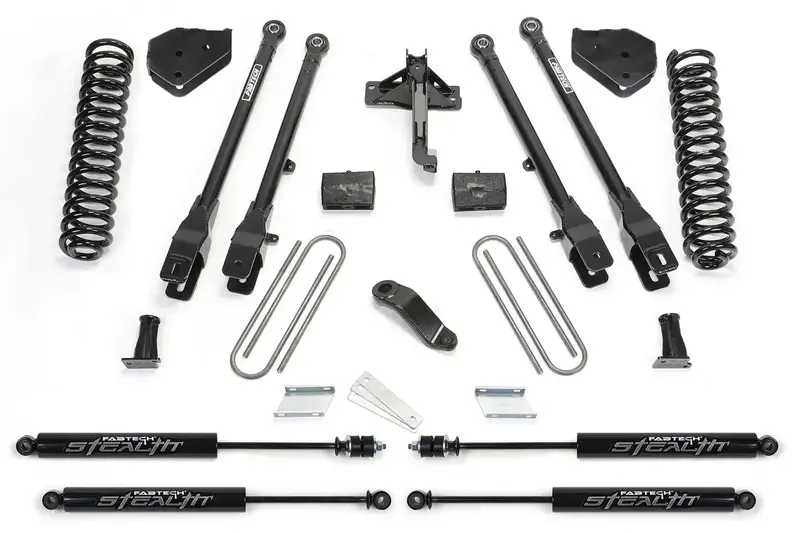 Fabtech K2337M 6-Link Rear Suspension System With Stealth Coils For 2019–2020 Ford F-450/F-550 4Wd Diesel 1