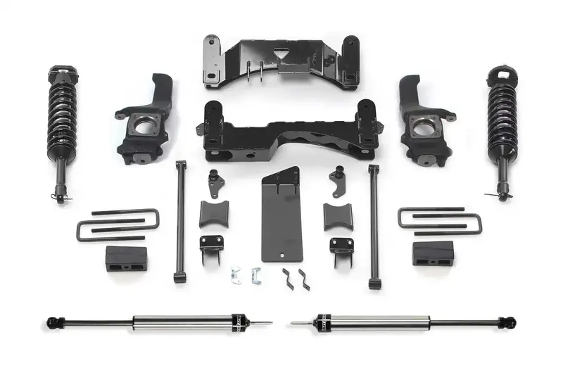 Fabtech K7010Dl 6-Performance Lift System – Includes Dual-Linked Shock System And 2.5-Inch Coilovers For 2007–2015 Toyota Tundra 1
