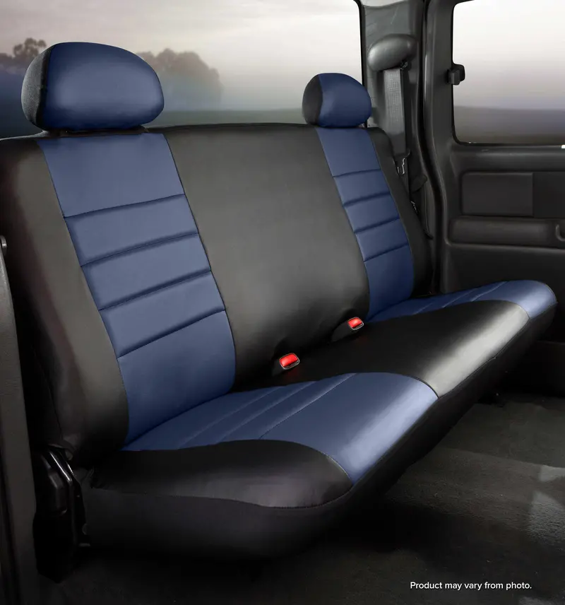Fia Sl67-21 Blue - Sl60 Series Leatherlite Simulated Leather Custom Fit Front Seat Cover- 1