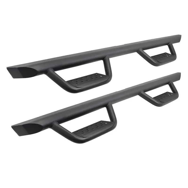 Go Rhino D224432T Drop-Down Hoop Steps – Heavy-Duty Step Design For Lifted Trucks & Large-Tire Applications 1