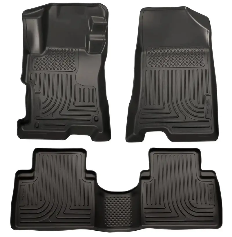 Husky Liners 99871 Weatherbeater Floor Liners – Front & Second-Row Fit For Kia Sorento 1