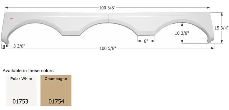 Icon Gulfstream Fender Fs1753 For 01754 Fender Flare System 1