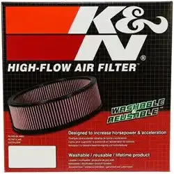 K&N E-3500 High-Flow Round Replacement Air Filter 1
