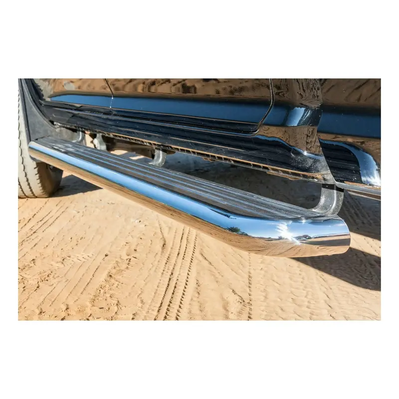 Luverne Megastep Aluminum Running Boards – 6.5" X 78", Gloss Black Finish, Fits Chevrolet Silverado & Gmc Sierra 1500 1