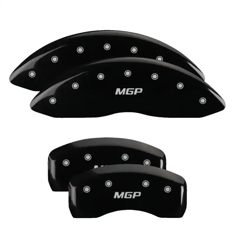 Mgp Engraved Caliper Covers – Front & Rear Set For Acura, Black Finish With Silver Accent 1