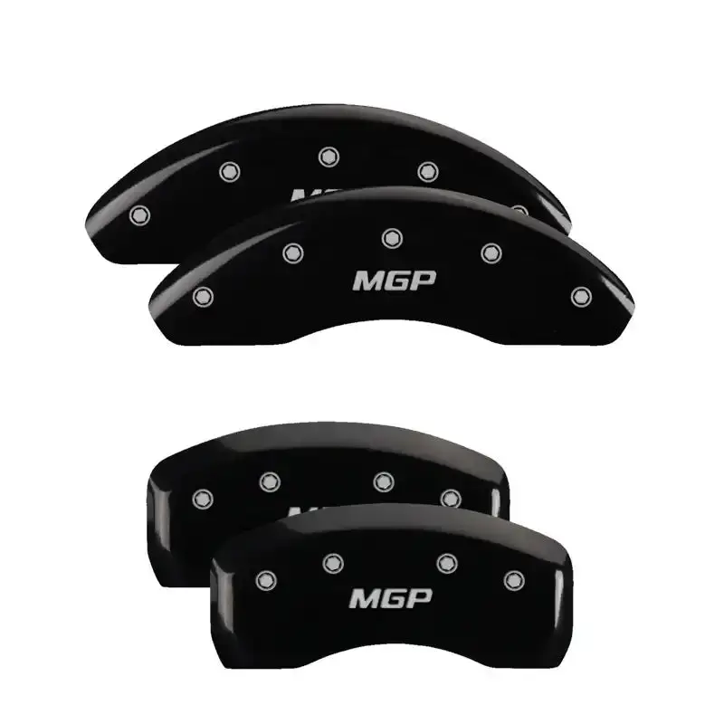 Mgp Engraved Caliper Covers – Front & Rear Set For Honda/Acura, Matte Black With Silver Detailing 1