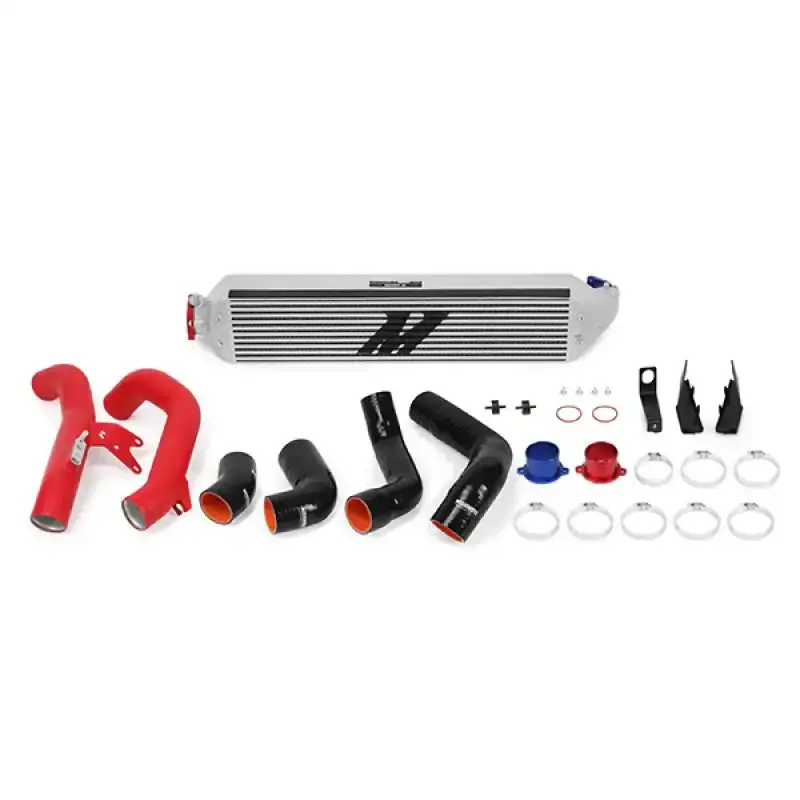 Mishimoto Intercooler Kit For 2016+ Honda Civic 1.5T & 2017+ Civic Si – Silver Core With Red Piping 1