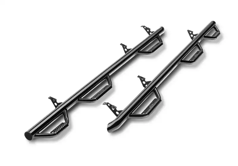 N-Fab Gloss Black Nerf Step System – T0683Qc-6 Bolt-On Design 1