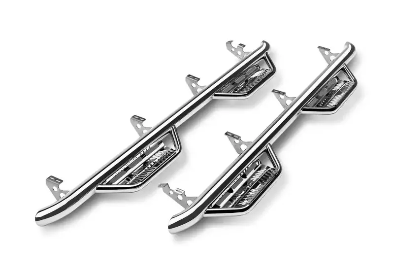 N-Fab Podium Stainless Steel Running Boards – Hpj1980T-Ss For 2020–2023 Jeep Gladiator Jt 4-Door 1